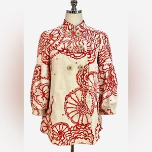 Anthropologie Elevenses Corduroy Coat Size 0